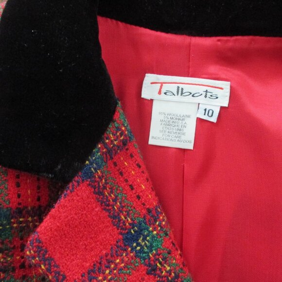 Talbots Wool Plaid Jacket Made in the USA - Picture 8 of 8
